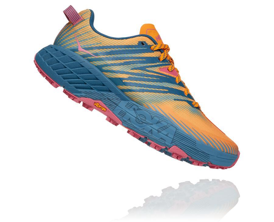 Hoka One One トレイルシューズ レディース 青 - スピードゴート4 - TO0732184